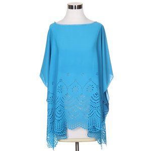 Do Everything in Love Pastel Decorative Cut Poncho